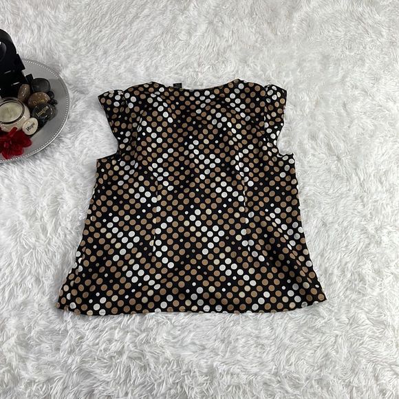 Women’s Apostrophe Multicolored Polka Dot Sleeveless Button Up Blouse (xl) EB12 - Picture 4 of 9